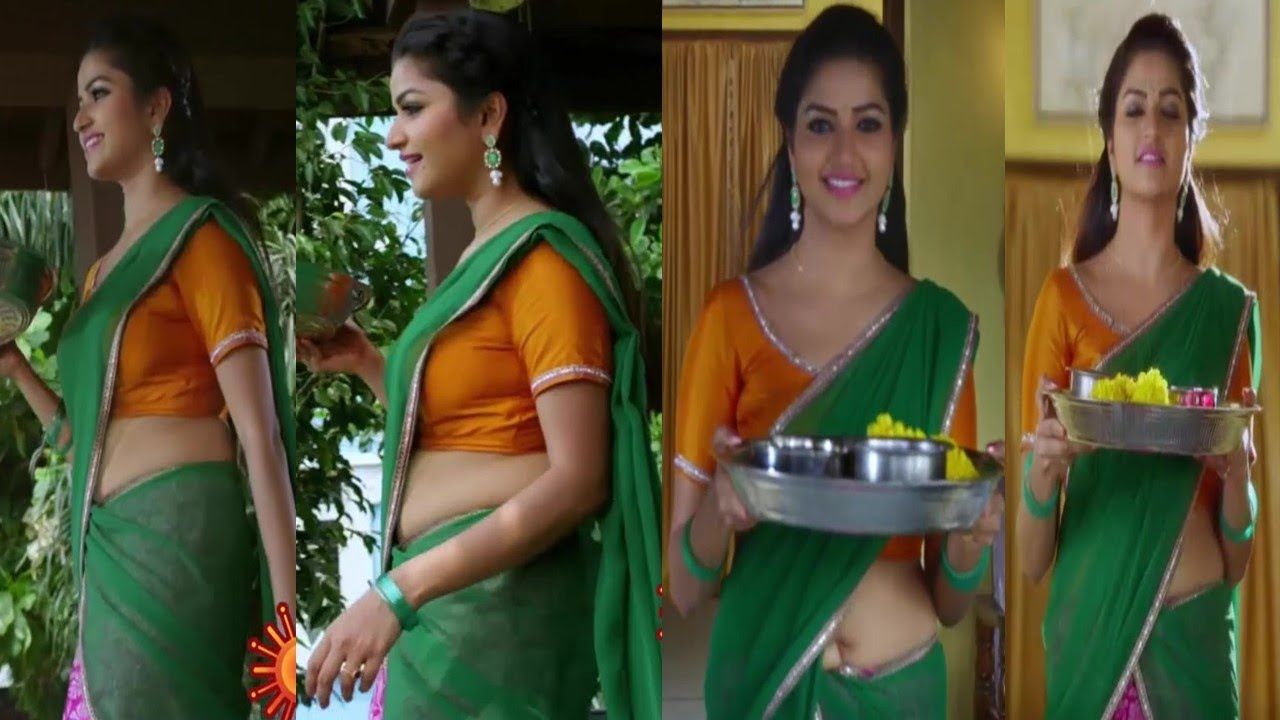 Tamil Tv Serial Actress Hot Navel Show